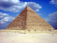 Die Chephren Pyramide in Gizeh (Kairo)