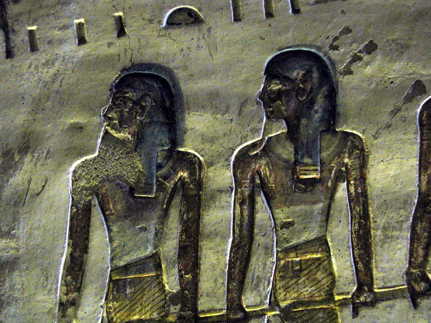 Zeichnung im Grab des Merenptah