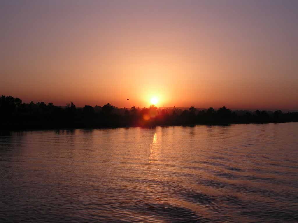 Nil, Sonnenuntergang