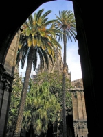 Barcelona, Blick auf die Kathedrale von Barcelona