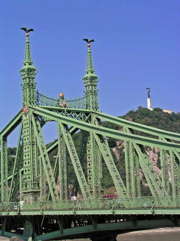 Die Freiheitsbrücke, die älteste Brücke zwischen Buda und Pest