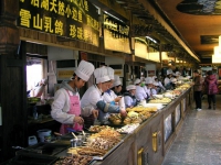 Lijiang, Altstadt, Essenstand