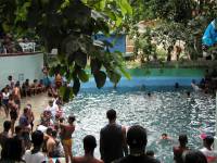 Halbinsel Samaná, Schwimmbad auf dem Rückweg