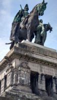 Koblenz, Deutsches Eck, Kaiser Wilhelm Denkmal