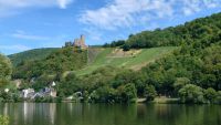 Bernkastel-Kues, Blick auf die Burgruine Landshut