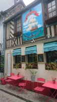 Honfleur,Altstadt, Fachwerkhäuser, Gaststätte