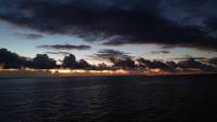 Teneriffa, Santa Cruz, Sonnenaufgang