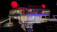 Mein Schiff 2, an Deck bei Nacht