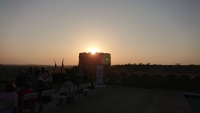 Jaisalmer, Sonnenuntergang am Himmatgarh Palace Hotel