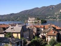 Orta San Giulio, Blick auf den Orta See mit Insel