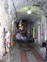 Ligurien, Dolceacqua, der Via Castello