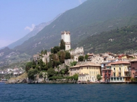 Malcesine, Castello Scaligero vom Gardasee aus