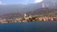 Malcesine, Castello Scaligero vom Gardasee aus