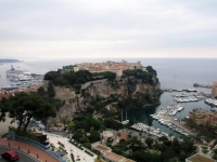 Monaco, Monte Carlo, Blick vom Botanischen Garten