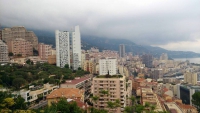 Monaco, Monte Carlo, Blick vom Botanischen Garten