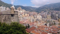 Monaco, vor dem Fürstenpalast, Aussicht