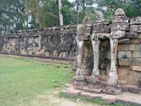 Siem Reap, Angkor Thom, Elefanten Terrasse