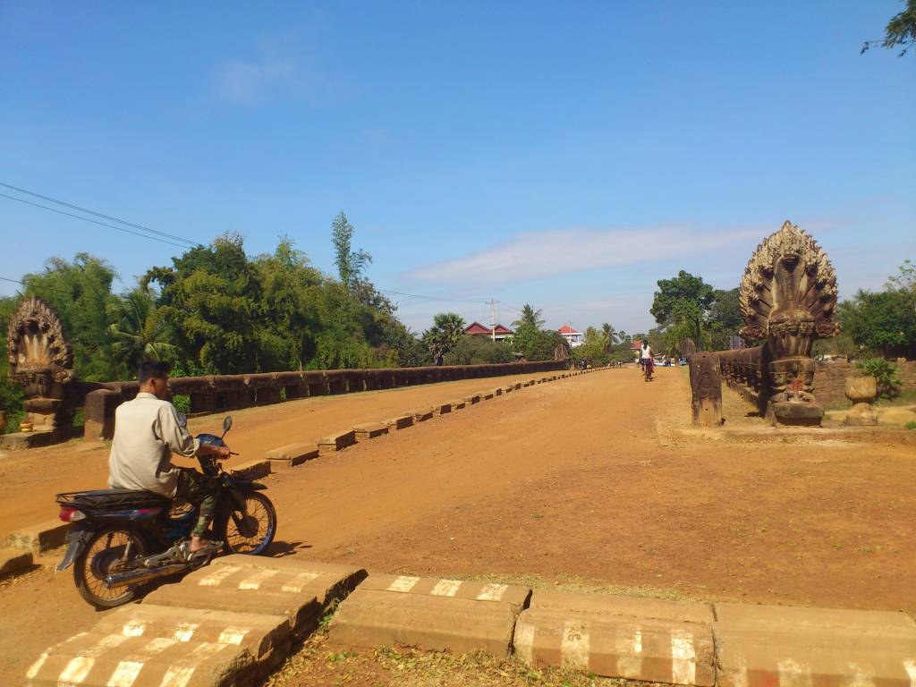 Siem Reap, Khmer Brücke, Preah Toes Brücke