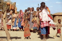 Amboseli Nationalpark, Masai Dorf