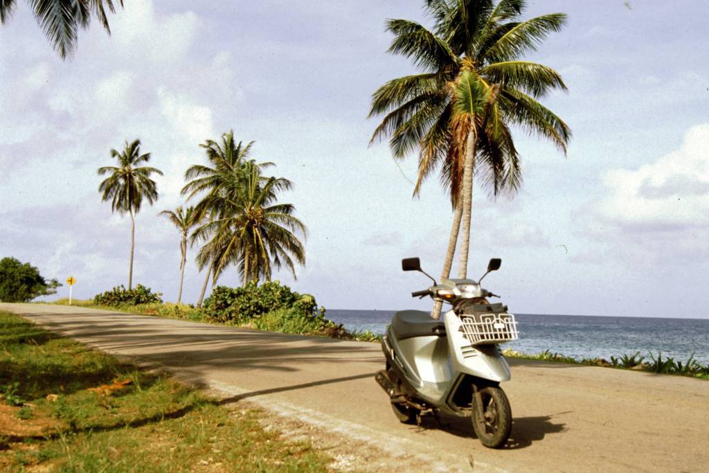 Kolumbien, San Andres, um die Insel mit dem Motorroller (ca. 12Km)