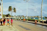 Kolumbien, San Andres, Strandpromenade