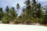 Kolumbien, San Andres, am Strand von "Johnny Cay"