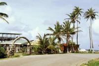 Kolumbien, San Andres, um die Insel mit dem Motorroller (ca. 12Km), Restaurant im Süden