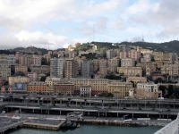 MSC Splendida, Blick auf Genua