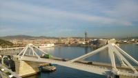 MSC Splendida, Blick auf Barcelona