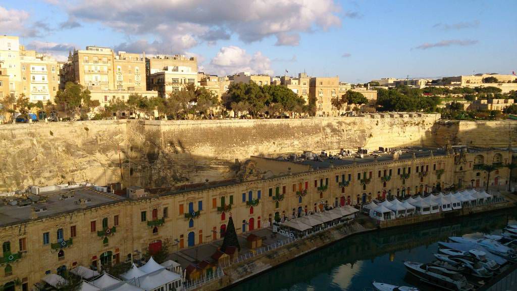 Malta, Valletta, Restaurantviertel am Hafen