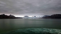 Spitzbergen,Pyramiden, Gletscher