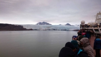 Spitzbergen,Pyramiden, Gletscher