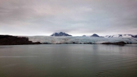 Spitzbergen,Pyramiden, Gletscher