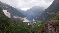 Geiranger, Blick auf den Ort