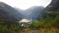 Geiranger, Blick auf den Ort