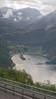 Geiranger, Blick auf den Ort