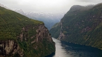 Geiranger, Blick auf den Fjord