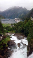 Geiranger, Blick auf den Fjord