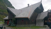 Flåm, Holzhaus