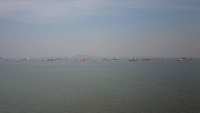 Mumbai, Schiffe auf Reede