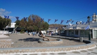 Mykonos, Ano Mera, Dorfplatz