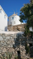 Mykonos, Kalafati Strand, Windmühle