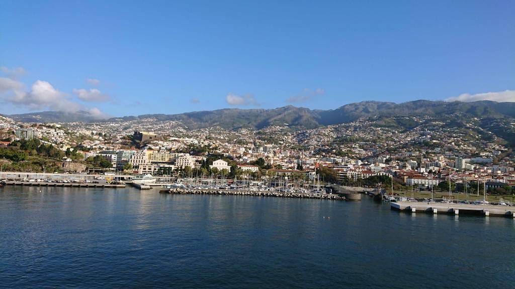 Ankunft in Funchal, Madeira