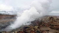 Island, Grindavik, Gunnuhver Geothermalgebiet