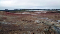 Island, Grindavik, Gunnuhver Geothermalgebiet