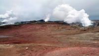 Island, Grindavik, Gunnuhver Geothermalgebiet