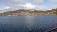 Grönland, Qaqortoq, Ansicht vom Schiff