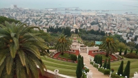 Haifa, hängende Bahai Gärten