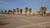 Civitavecchia,  Platz vor der Michelangelo Festung
