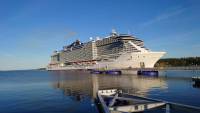 MSC Seaview, im Hafen von Nynashamn